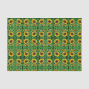 Seda Papel de tejido decorativo Girasol