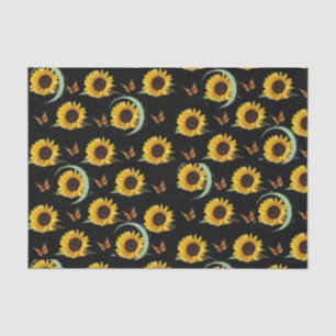 Seda Papel de tejido decorativo Girasol