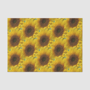Seda Papel de tejido decorativo Girasol