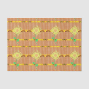 Seda Papel de tejido decorativo Girasol