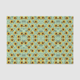 Seda Papel de tejido decorativo Girasol