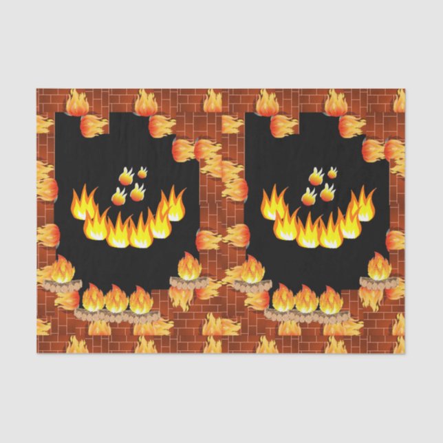 Seda Papel de tejido decorativo Llama (Anverso)