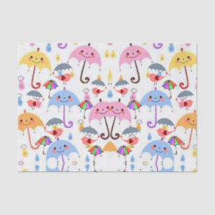 Seda Papel de tejido decorativo Lluvia