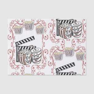 Seda Papel de tejido decorativo palomitas de maíz