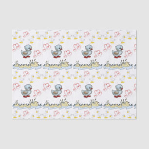 Seda Papel de tejido decorativo Pato