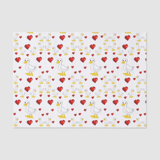 Seda Papel de tejido decorativo Pato (Anverso)