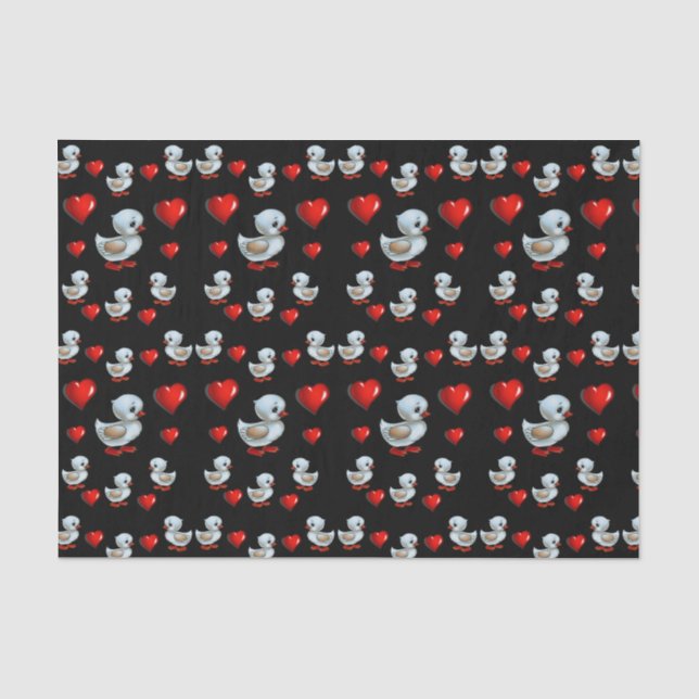 Seda Papel de tejido decorativo Pato (Anverso)