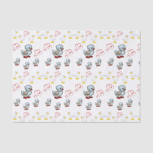Seda Papel de tejido decorativo Pato