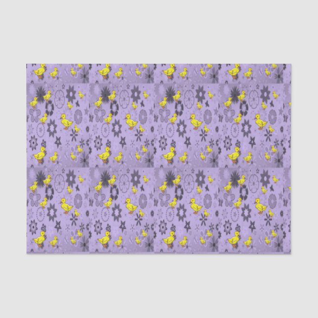 Seda Papel de tejido decorativo Pato (Anverso)