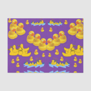 Seda Papel de tejido decorativo patos amarillos