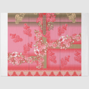 Seda Papel de tejido decorativo personalizado   Ajuste 