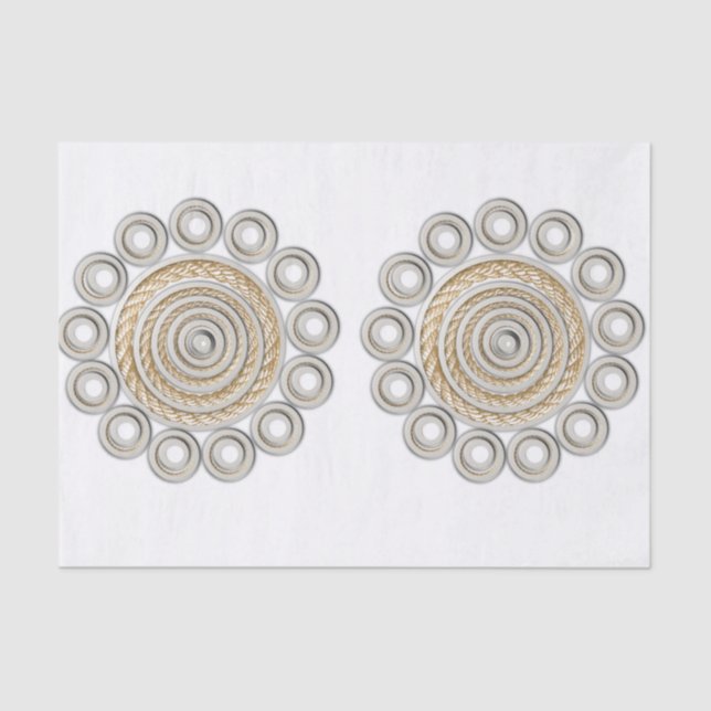 Seda Papel de tejido decorativo Rope (Anverso)