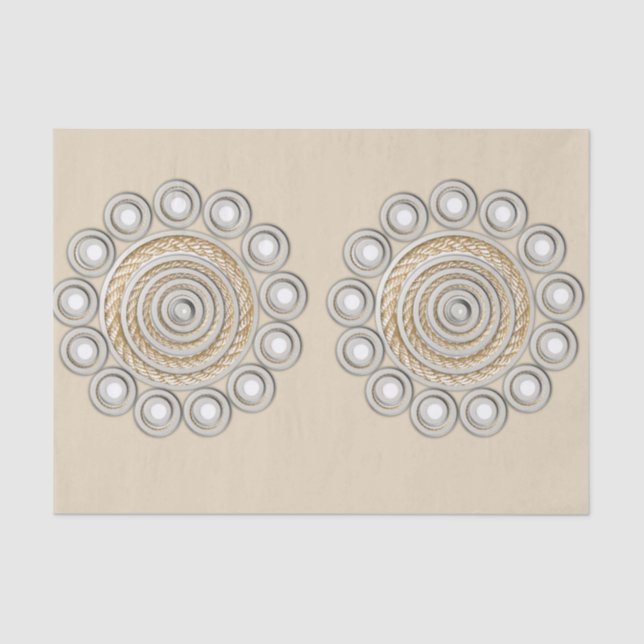 Seda Papel de tejido decorativo Rope (Anverso)