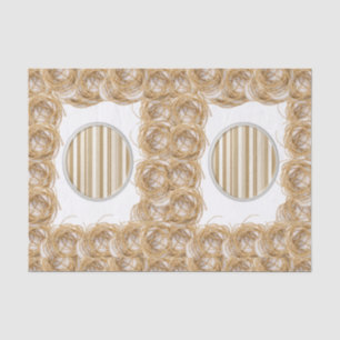 Seda Papel de tejido decorativo Tiras