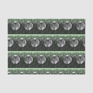 Seda Papel de tejido decorativo Wolf