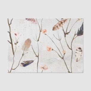 Seda Papel de tejido del árbol de la pluma