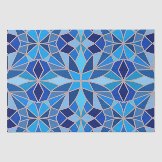 Seda Papel de tejido del cielo geométrico (Anverso)