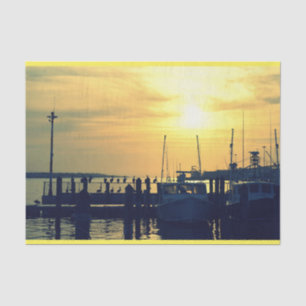 Seda Papel de tejido del muelle de pesca