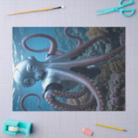 Papel de tejido del Octopus cibernético