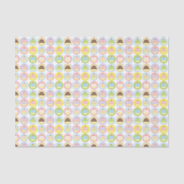 Seda Papel de Tejido del patrón de torta dulce (Anverso)