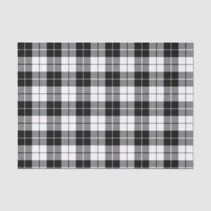 Seda Papel de Tejido del patrón negro y blanco