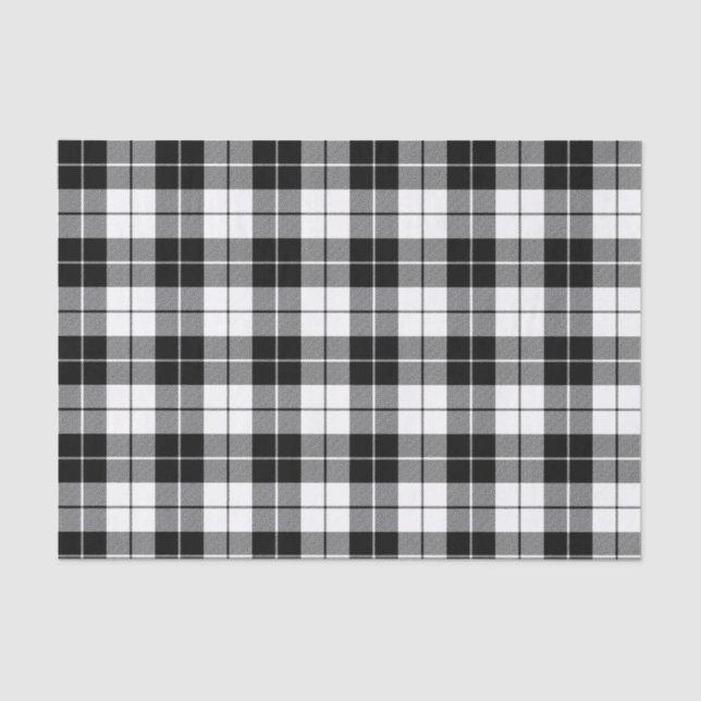 Seda Papel de Tejido del patrón negro y blanco (Anverso)