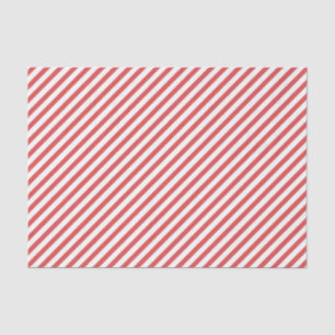 Seda Papel de tejido diagonal rayado rojo y blanco perr
