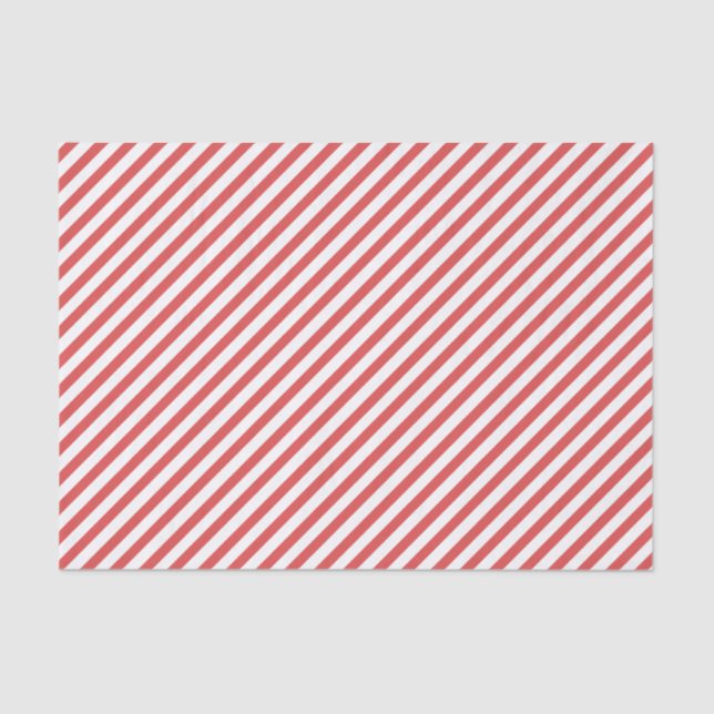 Seda Papel de tejido diagonal rayado rojo y blanco perr (Anverso)