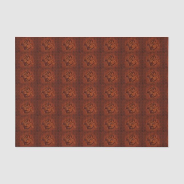 Seda Papel de tejido Dragon (Anverso)