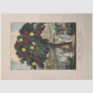 SEDA PAPEL DE TEJIDO : EL ÁRBOL DE LA VIDA : BAKEWELL :