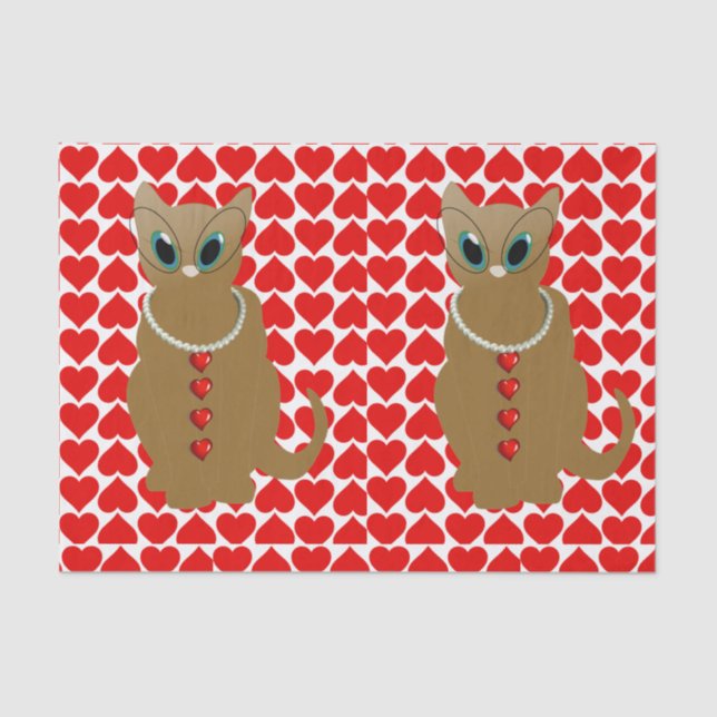 Seda Papel De Tejido el día de San Valentín (Anverso)