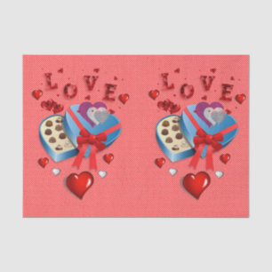 Seda Papel De Tejido el día de San Valentín