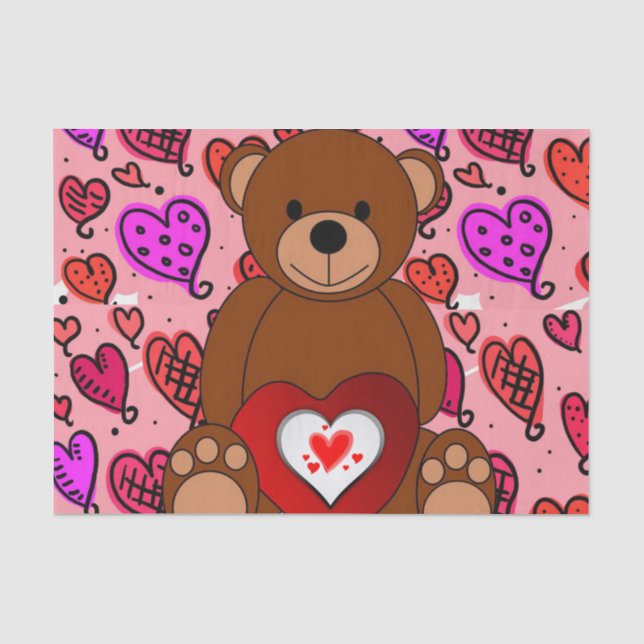 Seda Papel De Tejido el día de San Valentín (Anverso)