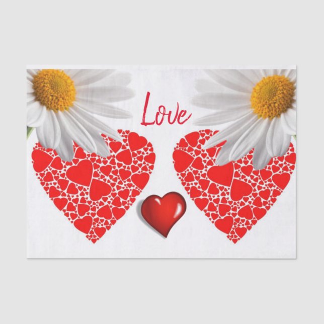 Seda Papel De Tejido el día de San Valentín (Anverso)