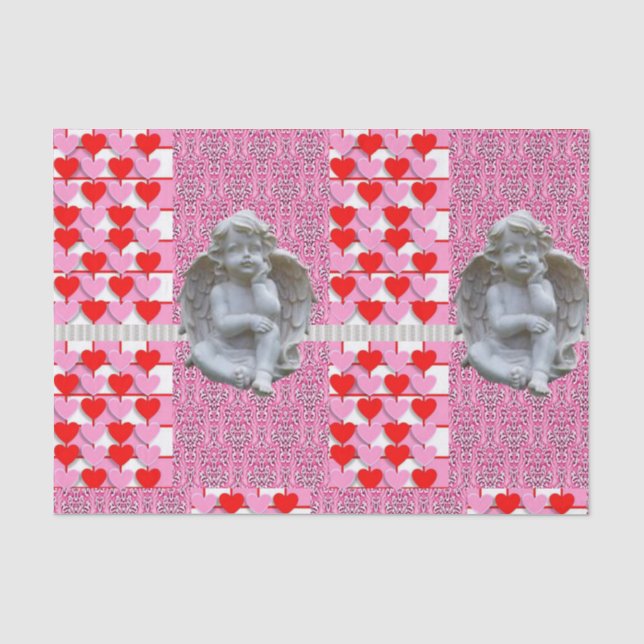 Seda Papel De Tejido el día de San Valentín (Anverso)