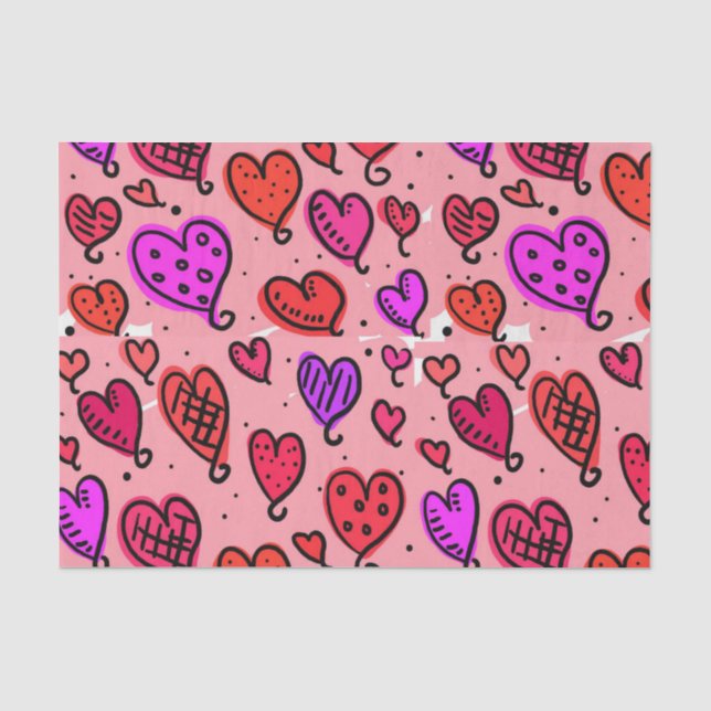 Seda Papel De Tejido el día de San Valentín (Anverso)
