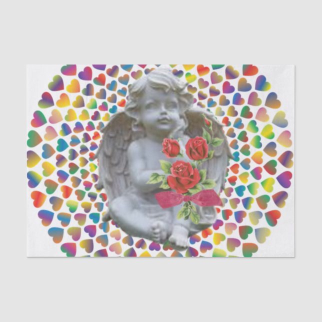 Seda Papel De Tejido el día de San Valentín (Anverso)