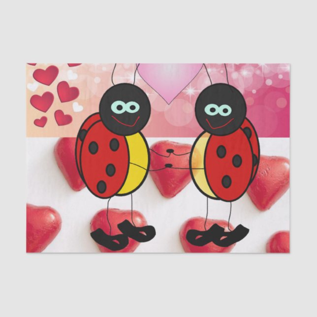 Seda Papel De Tejido el día de San Valentín (Anverso)