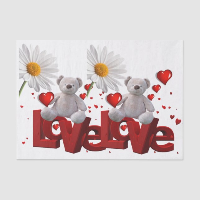 Seda Papel De Tejido el día de San Valentín (Anverso)