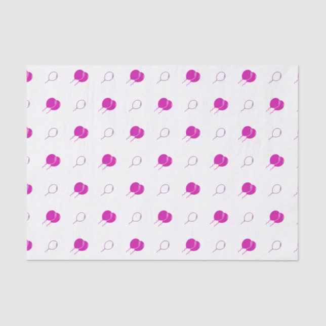 Seda Papel de tejido en globo rosa (Anverso)