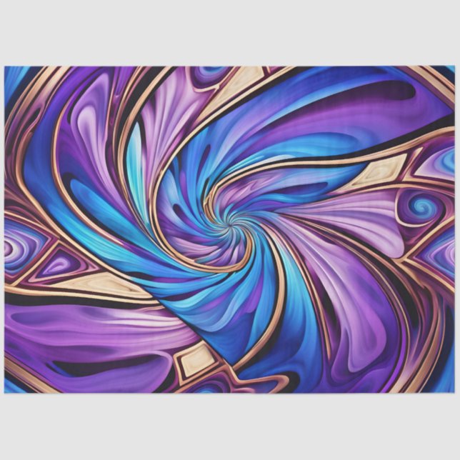 Seda papel de tejido espiral vívido (Anverso)