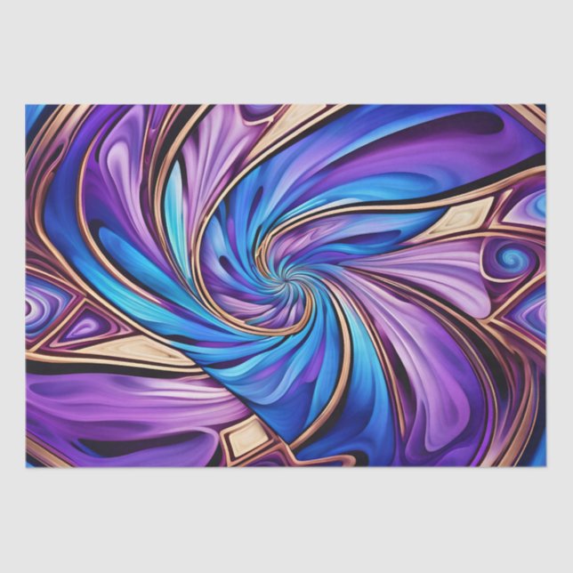 Seda papel de tejido espiral vívido (Anverso)