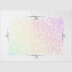 Seda Papel de tejido espumoso del arcoiris
