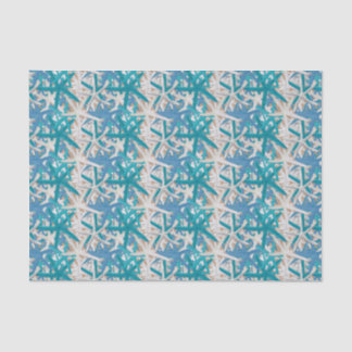 Seda Papel de tejido estelar azul y turquesa