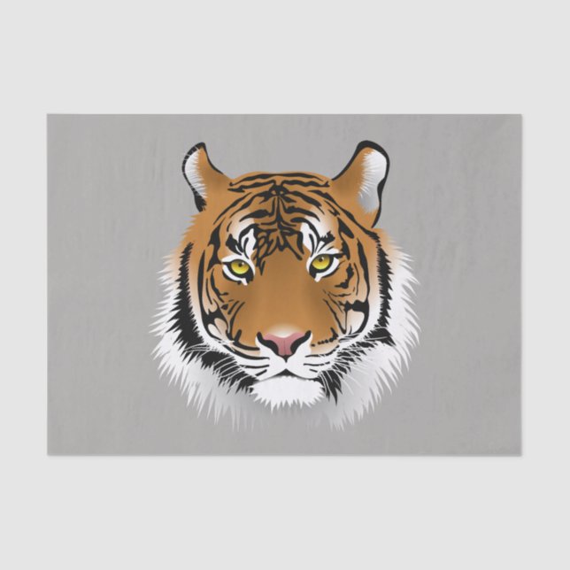 Seda Papel de tejido facial del tigre (Anverso)