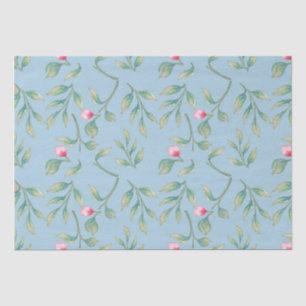 Seda Papel de tejido floral azul Omphalodes