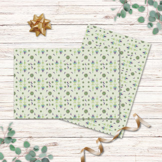 Seda Papel de Tejido Floral Crema Inspirado en la Vinta