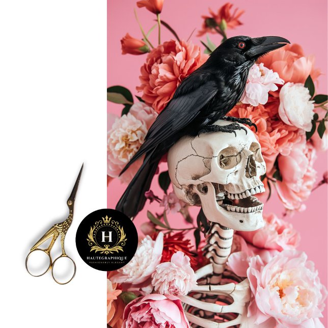 Seda Papel de tejido floral de esqueleto gótico para de (Subido por el creador)