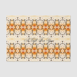 Seda Papel De Tejido Floral Fantástico Con Negro Inmacu