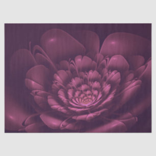 Seda papel de tejido floral monocromático